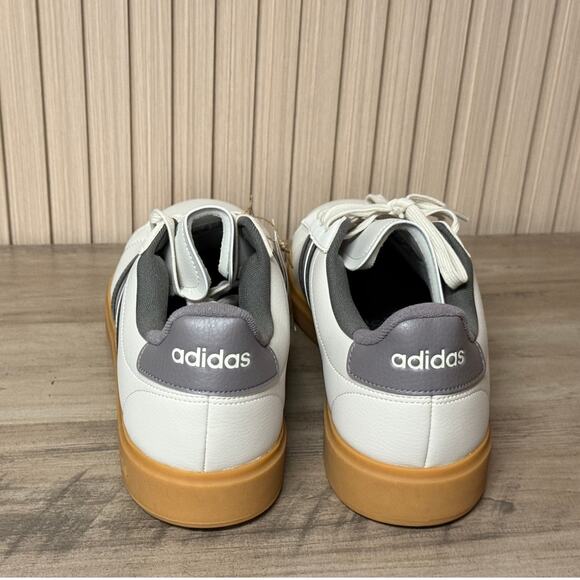 Adidas Grand Court 2.0 Men’s Court Sneaker White/Grey Size 13 - JH8688 - Picture 5 of 12